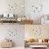 Walls Wall Interior, 3D "Clermont", silent, sticker, large, D-120 cm