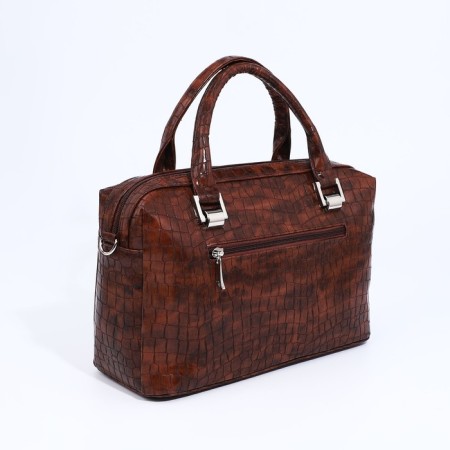 Olivi-sakvoyzh bag on lightning, long belt, brown color-1