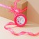 A satin ribbon, gift packaging, “with all my heart”, pink, 2 cm x 22.5 m