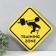 Decorative sign (poster) "Training Zone" 32x32 cm, plastic