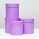 Set of round boxes 4 in 1 "Lilac" 20 x 20 - 13 x 13 cm