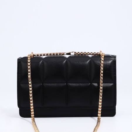 Bag Messenger with lightning, black color