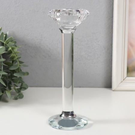 Glass of Glass for 1 candle "Crystal" d = 4cm 7x7x19.5 cm-1