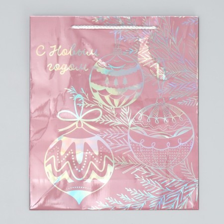 Holographic package "Toys", M 26 x 30 x 9 cm, New Year-4