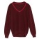 Women's Pulover from the Italian yarn CONTE Elegant, Size S, Burgundy color