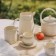 Tea couple ceramic SL Home "Raisia", 2 items: a cup 230 ml, a saucer d = 12.5 cm, beige color