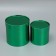Set of boxes 2B1 Round “plain”, green metallic, 12 x 12, 15 x 15 cm, New Year