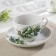 Tea steam porcelain "olives", 275 ml, cup D = 9.2 cm, saucer d = 15.1 cm, Mix drawing