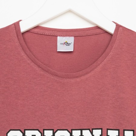 Print T -shirt with print, coffee color, size 54-5