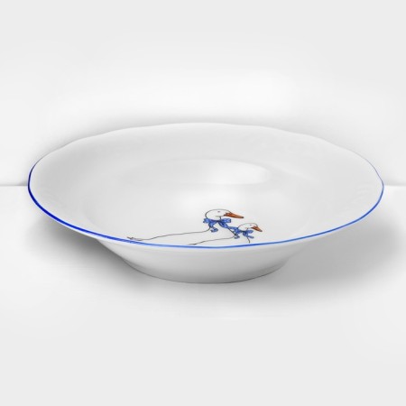 Service Porcelain table "Geese", 48 items-9