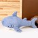Soft toy-podushka "Shark", 58 cm, blue color