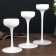Glass "Glass" Creck "White Set 3 pcs H- 20, 23, 26x12x12 cm