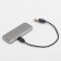 Electronic lighter, spiral, sensor, USB, silver, 7.9 x 3.1 cm
