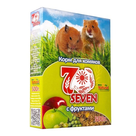 Feed "Seven Seeds Special" for hamsters, with fruits, 400 g