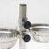 Stand with bowls, 2 x 500 ml, height 30 cm, collapsible with an upper latch, chrome