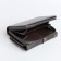 Women's wallet on the button, gray color