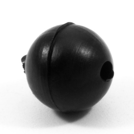 Feeder bead Namazu Soft Beads, PVC, D = 7 mm, round, black 20 pcs.-3