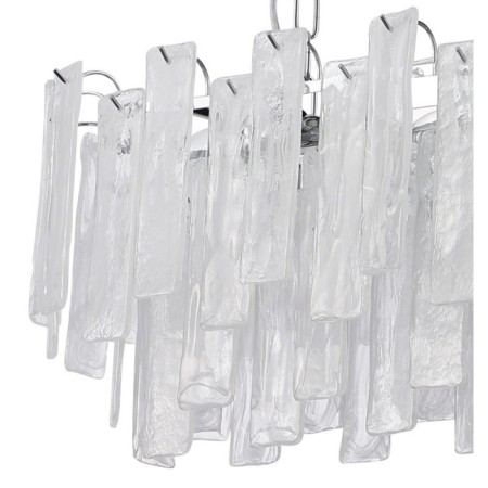 Suspension chandelier Stilform Glowice 10XE14 40W, size 90x30x50-80 cm, color chromium-2