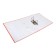 A4, 75 mm registrar, calligrata, PVC, embossing "Len", metal edging, pocket for a spine, collected, orange, mix