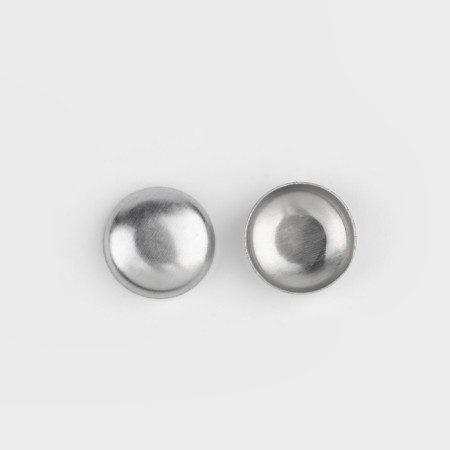 KEPA button, covered, d = 13 mm, silver color, price per 1 piece-3