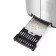 Toster KitFort KT-6027, 820 W, 6 frying modes, 2 toasts, silver-yellow