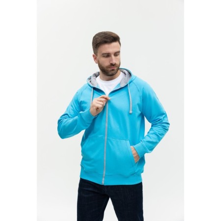 Male sweatshirt, size 52, turquoise color-8
