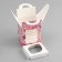 Box for 1 cupcake, "March 8", 9.2 x 9.2 x 11.1 cm, confectionery packaging