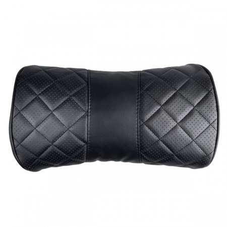 Pillow on the headrest Skyway, 33x18cm, artificial skin, black