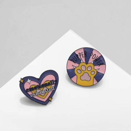 Set of icons (2 pcs.) "Emotions", colored in ferrous metal-2