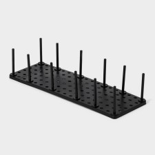 Organizer for boxes with size adjustment, 45 × 15 × 10 cm, black color