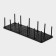 Organizer for boxes with size adjustment, 45 × 15 × 10 cm, black color