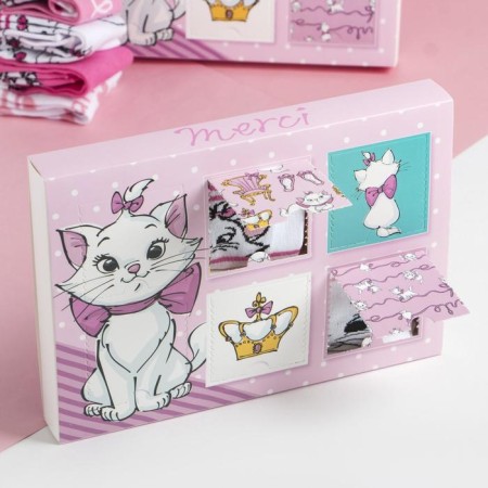 Gift set of socks Advent, 6 pairs "Marie", cats aristocrats, 18-20 cm