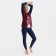 Women's costume (pants/jumper), indigo color/burgundy, size 48