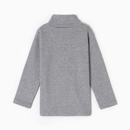 Turtleneck for a boy, color gray melange, height 110 cm-3