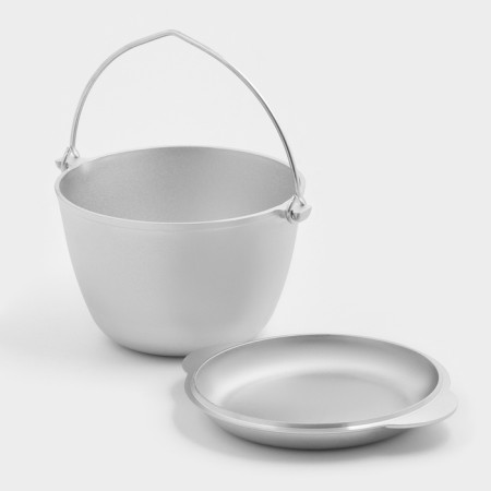 Hiking boiler, 3 l, aluminum lid, cast pens-1