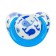 Orthodontic dummy nipple, silicone, from 3 months, “whale”, blue color