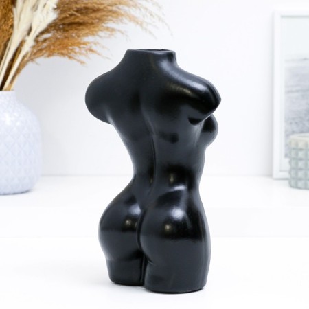 Vase "Naked Body" Black 22.5x14x10cm-2