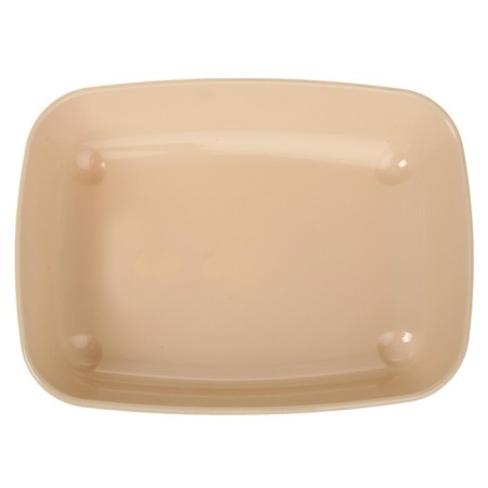 Round toilet without a mesh 33.5 x 25 x 6 cm, beige-2