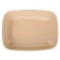 Round toilet without a mesh 33.5 x 25 x 6 cm, beige