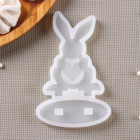 Silicone Mold "Hare Designer", 12 × 8 cm, the color is transparent-1