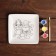Set a plate for the coloring "Deer and Santa Claus" paint 3 cv 2 ml, brush