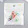 The base for the key fabric connecting element "Color" set 10 pcs mix 0.4x0.9x1.9 cm