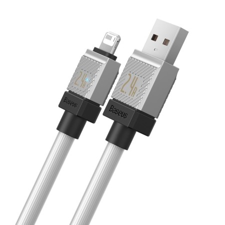 Baseus cable, Lightning - USB, 2.4 A, 2 m, white-2