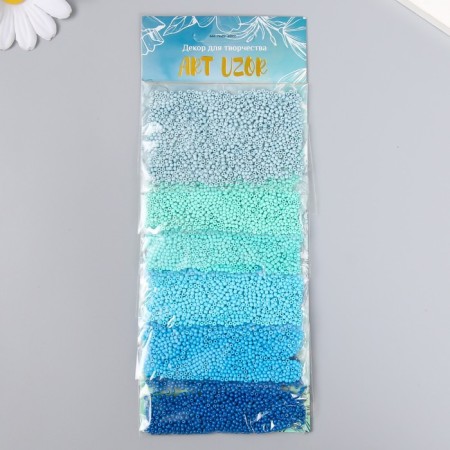 Round 12/0 "Ocean color" 6 colors x 10 g 20x8 cm