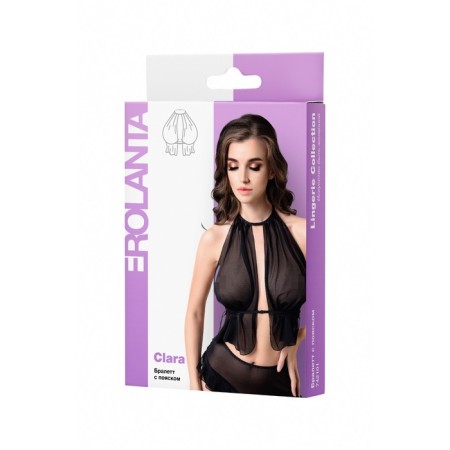 Bralett with Erolata Clara belt, black (42-46)-8