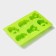 Baking uniform “New Year”, silicone, 27 × 17 × 3 cm, 6 cells (8 × 7 × 3 cm), green color