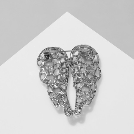 Brooch "Breath of Spring", color in silver-1
