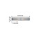 Wall lamp Groove 630 mm, 95 mm, LED 9.6W