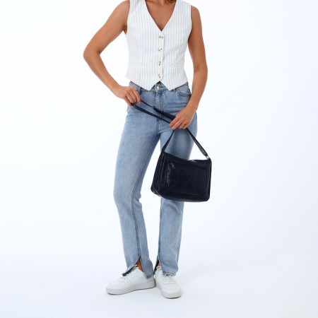 Women's bag with lightning, blue color-7