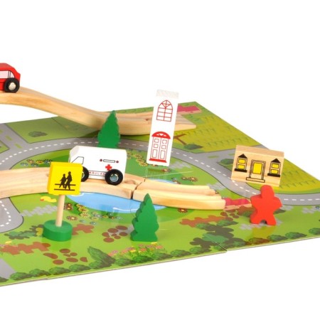 Wooden toy "Autotrek", 40 details-3